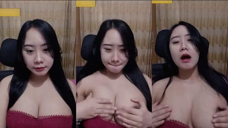 Video Iclik Indonesia Viral Ceyin Mendesah Nikmat Sambil Remas Susu BLING2