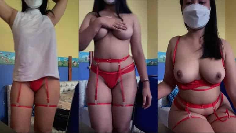 Iclik Jilbab Indonesia Miss Keren Full Body Show Ala BDSM Mango
