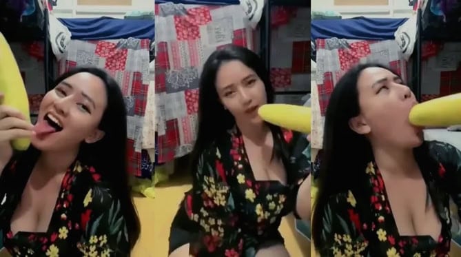 Video Viral Terbaru Korea Berlian Ochi Mainin Payudara Nyepong Timun Besar